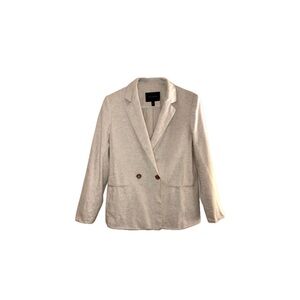 Banana Republic Factory Linen Double Breasted Blazer in Flax Tan Cream - Size 4